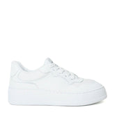 Tênis Plataforma Cyber Couro Camurça Branco S 21445 0001 0022 Schutz